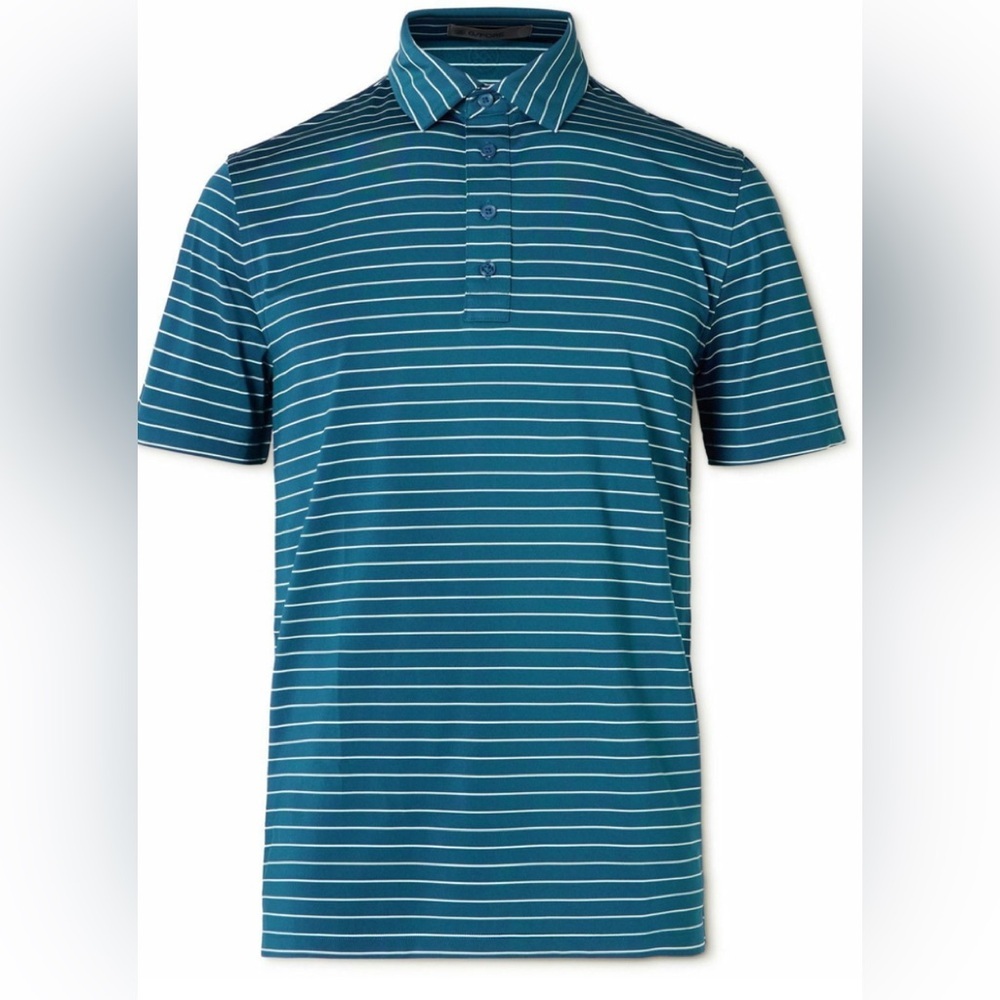 NWT
G/FORE - Striped Tech-Jersey Polo Shirt - Blue XL
